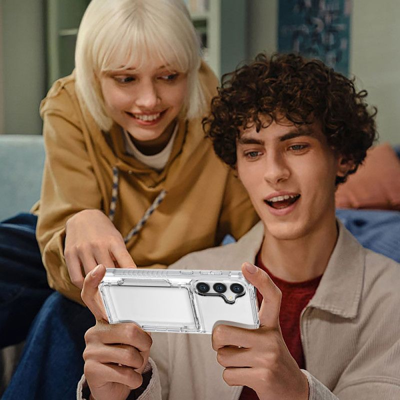 Deksel Til Samsung Galaxy S25 Plus 5g Gjennomsiktig Kortholder