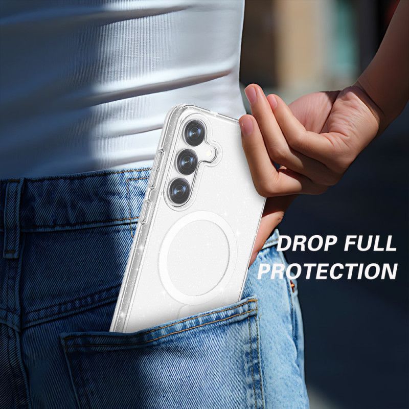 Deksel Til Samsung Galaxy S25 Plus 5g Magsafe-kompatibel Glitterbakside