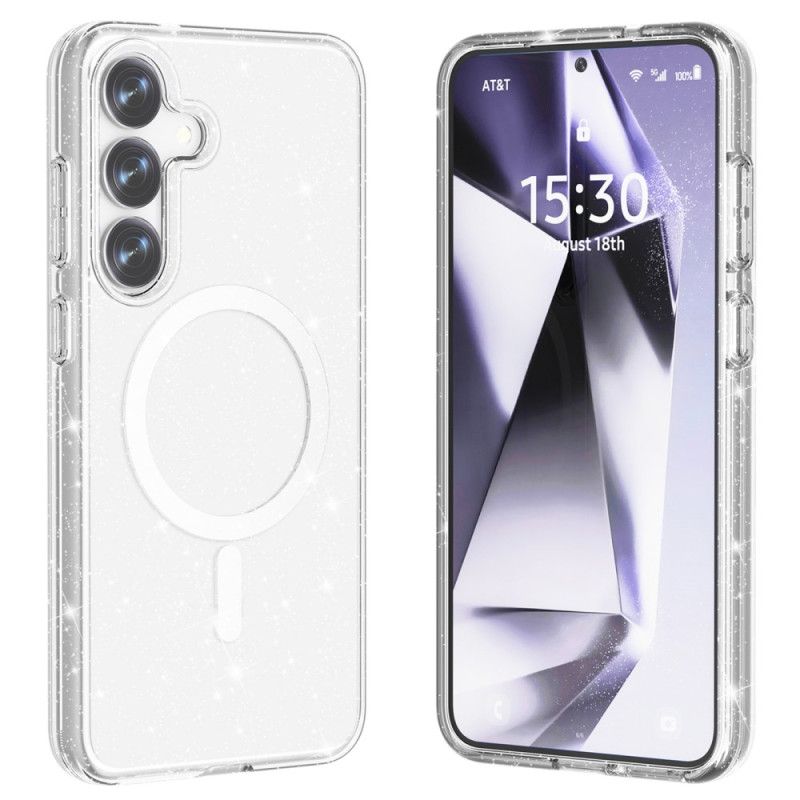Deksel Til Samsung Galaxy S25 Plus 5g Magsafe-kompatibel Glitterbakside