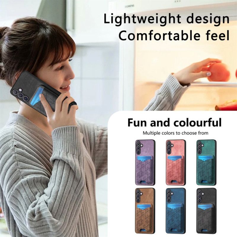 Deksel Til Samsung Galaxy S25 Plus 5g Med Kortholder Og Stativ