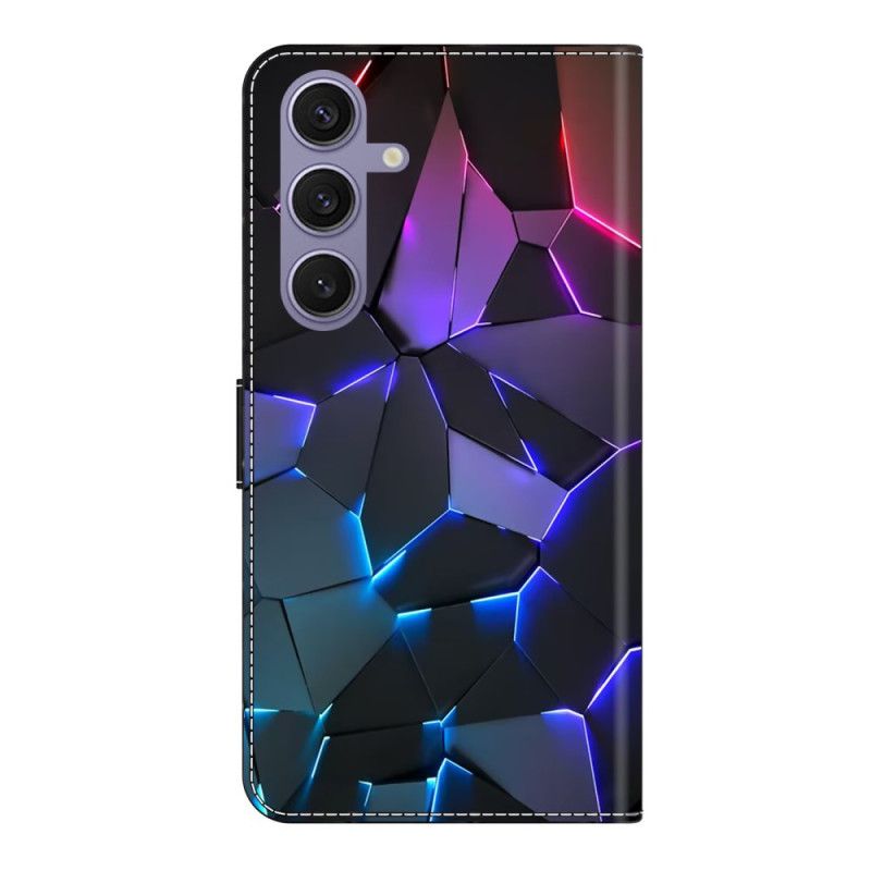 Folio Deksel Samsung Galaxy S25 Plus 5g Blå Sprekker