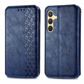 Folio Deksel Samsung Galaxy S25 Plus 5g Frise I Semsket Skinneffekt