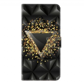 Folio Deksel Samsung Galaxy S25 Plus 5g Gulltrekant Beskyttelse Deksel