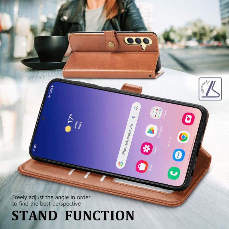 Folio Deksel Til Samsung Galaxy S25 Plus 5g Knappelukking