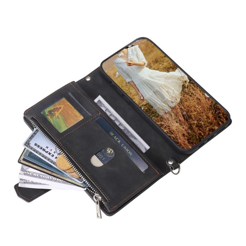 Lærdeksel Folio Deksel Samsung Galaxy S25 Plus 5g Lommebok Med Vatter