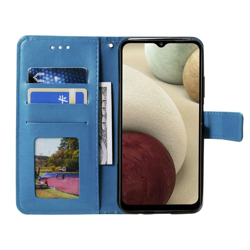 Folio Deksel Til Samsung Galaxy M32 Anti-fall Sun Mandala