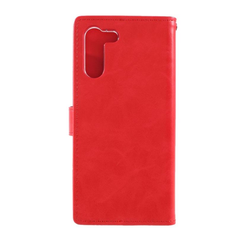Folio Deksel Til Samsung Galaxy S21 Plus 5G Anti-fall Mercury Blue Moon Imitert Skinn
