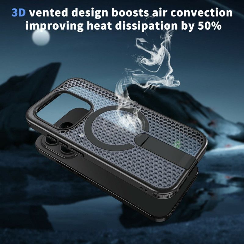 Deksel Xiaomi 17 Mobildeksel Magnetisk Rutenetttekstur Med Stativ