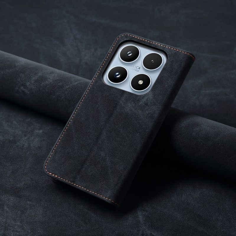 Folio Deksel Lær Xiaomi 17 Denimtekstur