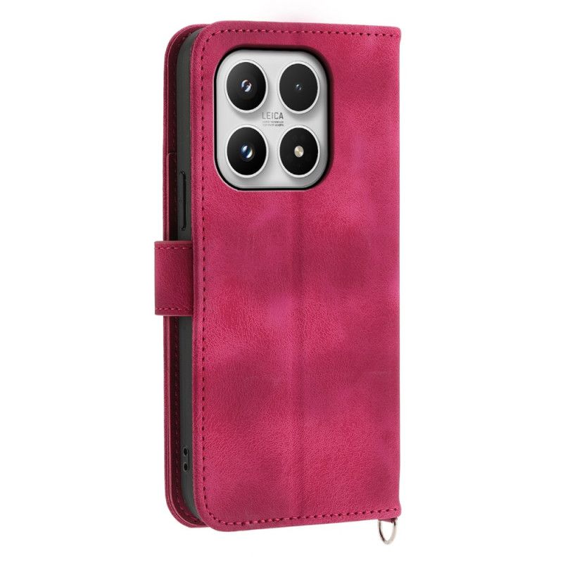 Folio Deksel Til Xiaomi 17 Blonde Semsket Skinn-effekt