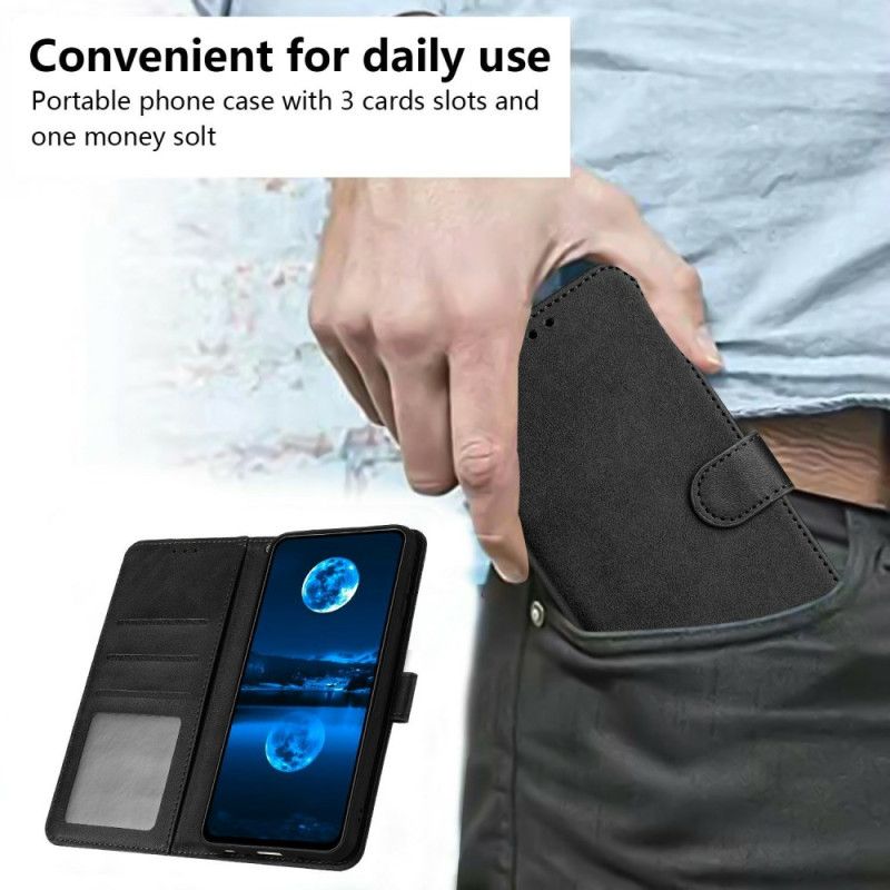 Folio Deksel Til Xiaomi 17 Læreffekt Med Snor