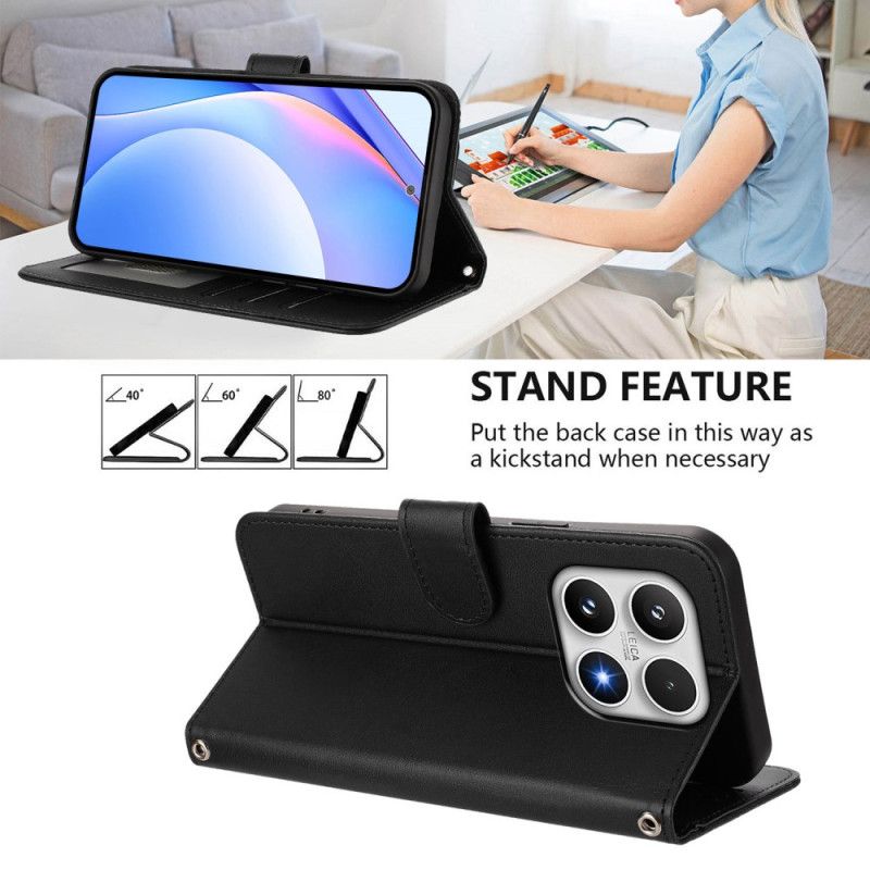 Folio Deksel Til Xiaomi 17 Rfid-beskyttelse Skinneffekt