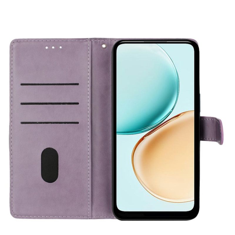 Folio Deksel Xiaomi 17 Blomstertrykk Beskyttelse Deksel