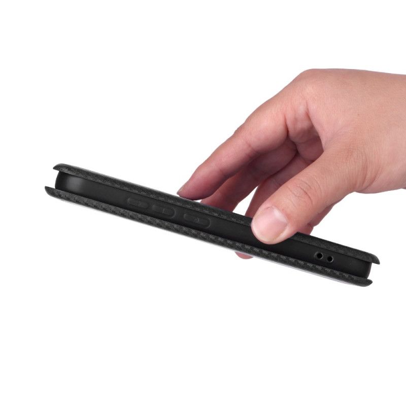 Folio Deksel Xiaomi 17 Karbonfibertekstur Beskyttelse Deksel