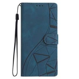 Folio Deksel Xiaomi 17 Trekantet Mønster