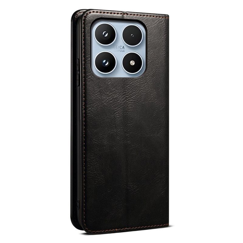 Folio Deksel Xiaomi 17 Vokset Imitert Skinn Beskyttelse Deksel