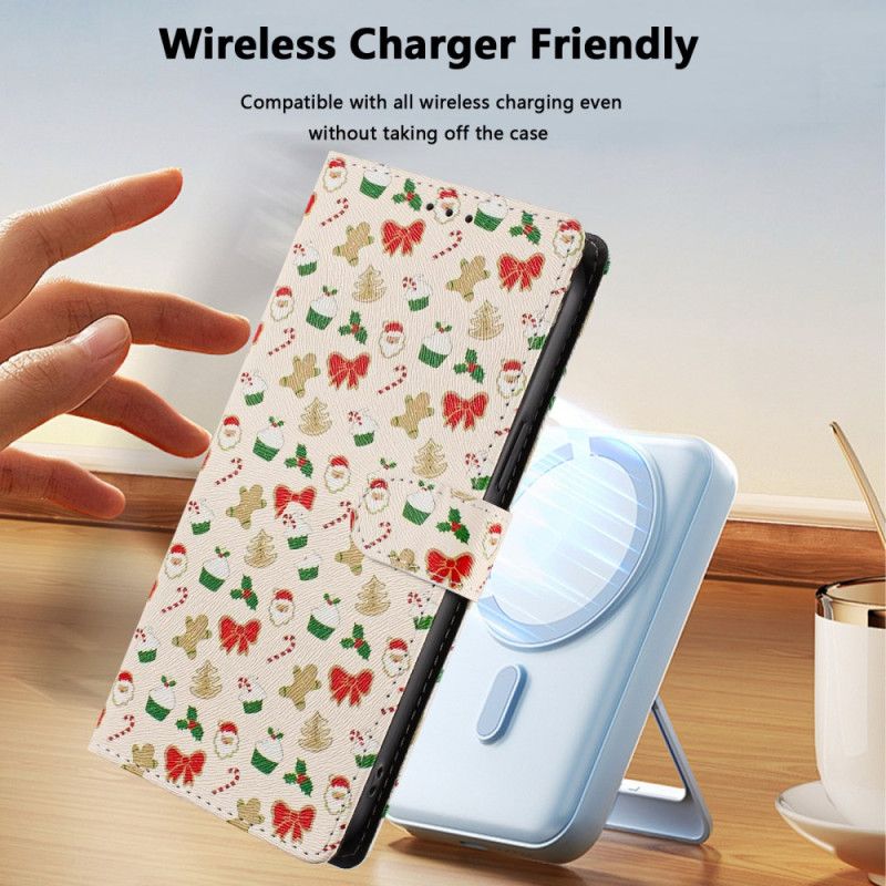 Lærdeksel Folio Deksel Xiaomi 17 Mobildeksel Jul