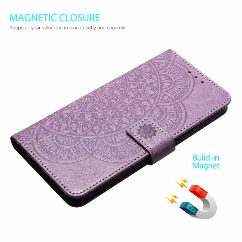 Lærdeksel Folio Deksel Xiaomi 17 Mobildeksel Mandala-gravering