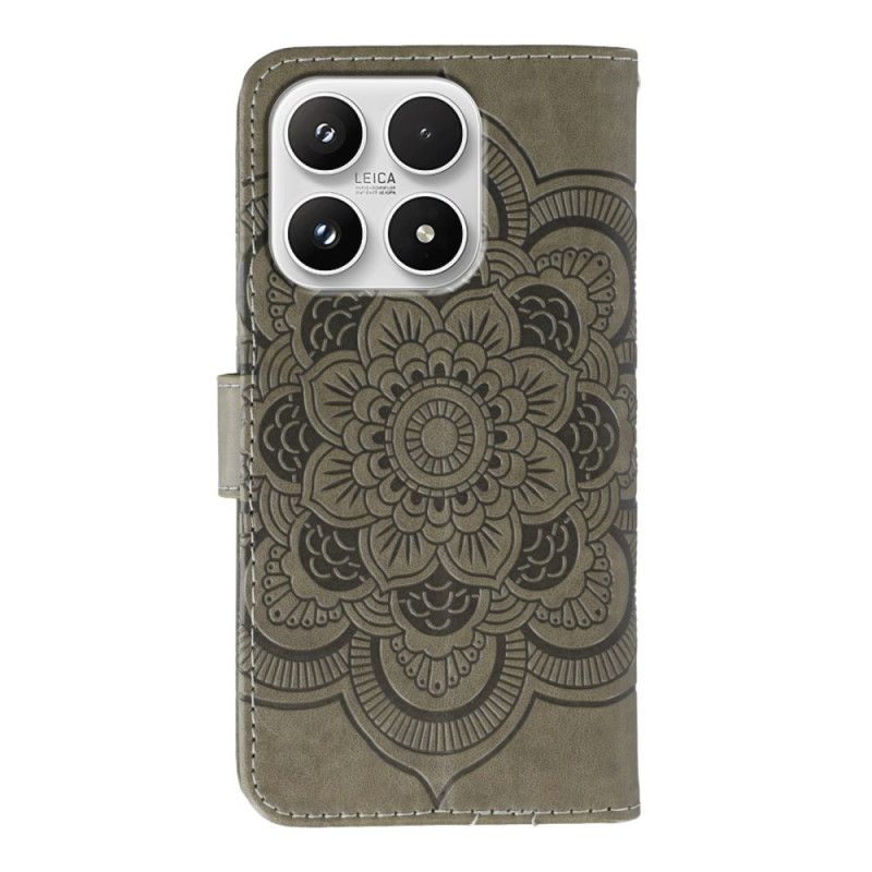 Lærdeksel Folio Deksel Xiaomi 17 Mobildeksel Mandala- Og Rhinestone-mønster