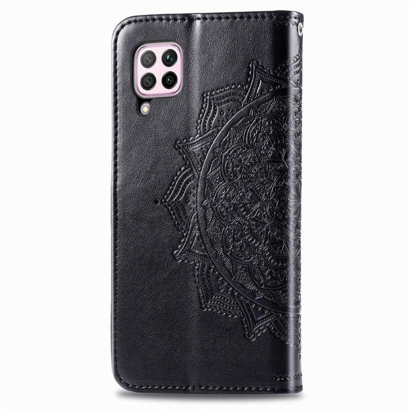 Lærdeksel Til Huawei P40 Lite Originalitet Mandala Sun Card Holder