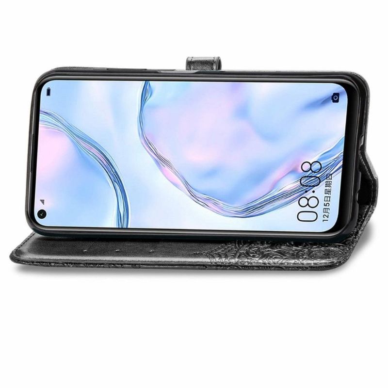Lærdeksel Til Huawei P40 Lite Originalitet Mandala Sun Card Holder