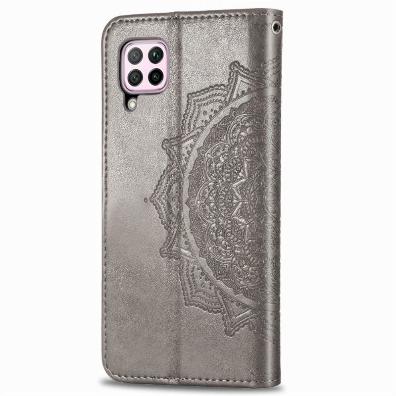 Lærdeksel Til Huawei P40 Lite Originalitet Mandala Sun Card Holder