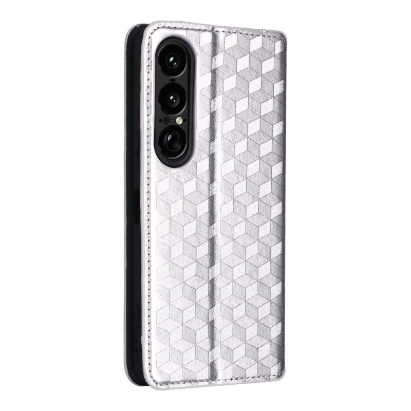 Folio Deksel Sony Xperia 1 Vii 3d-diamanter