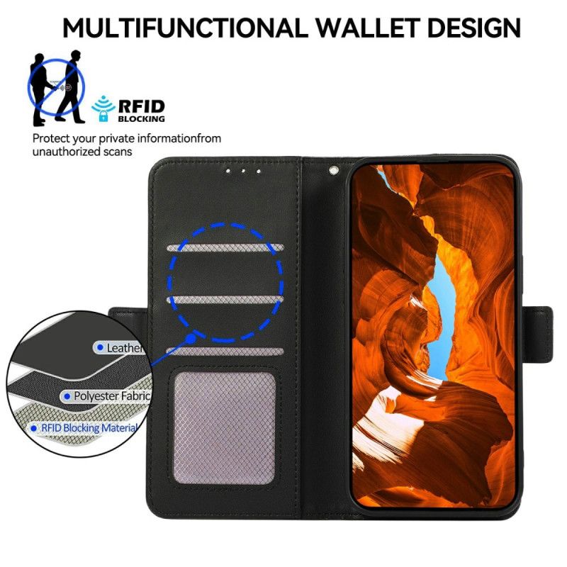 Folio Deksel Sony Xperia 1 Vii Abeel Rfid-beskyttelse Beskyttelse Deksel