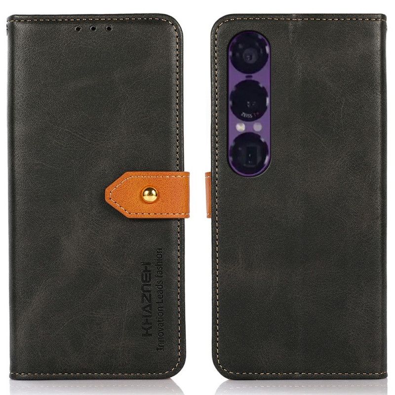 Folio Deksel Sony Xperia 1 Vii Khazneh Gullspenne