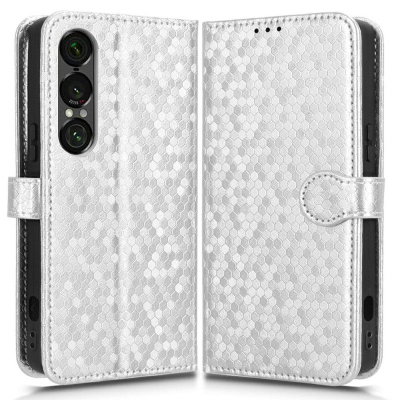 Folio Deksel Sony Xperia 1 Vii Skinnende Prikker