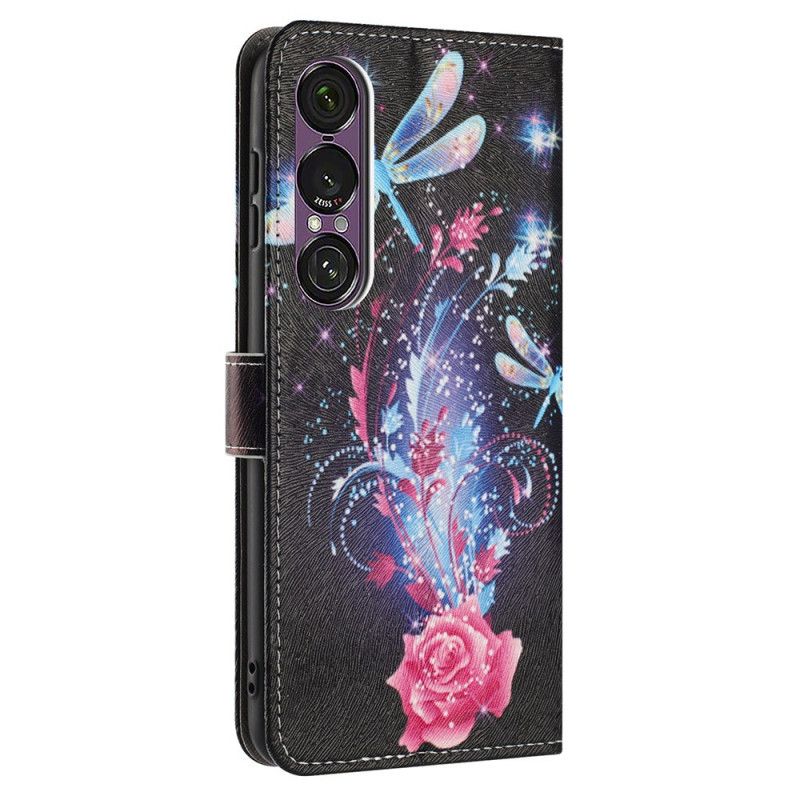 Folio Deksel Til Sony Xperia 1 Vii Øyenstikkere