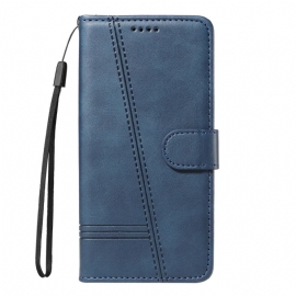 Lærdeksel Folio Deksel Sony Xperia 1 Vii Mobildeksel T-linjer