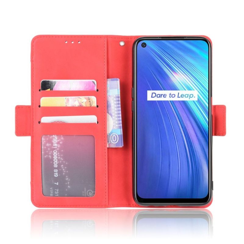 Lærdeksel Til Realme 6 Originalitet Premium Med Kortholder