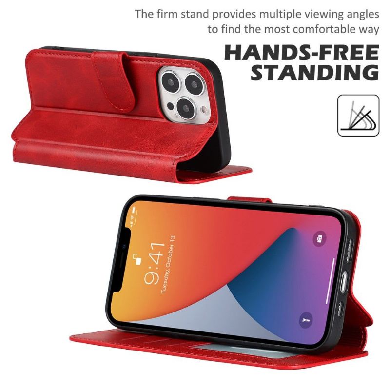 Folio Deksel Til iPhone 13 Pro Kaiyue Kunstskinn