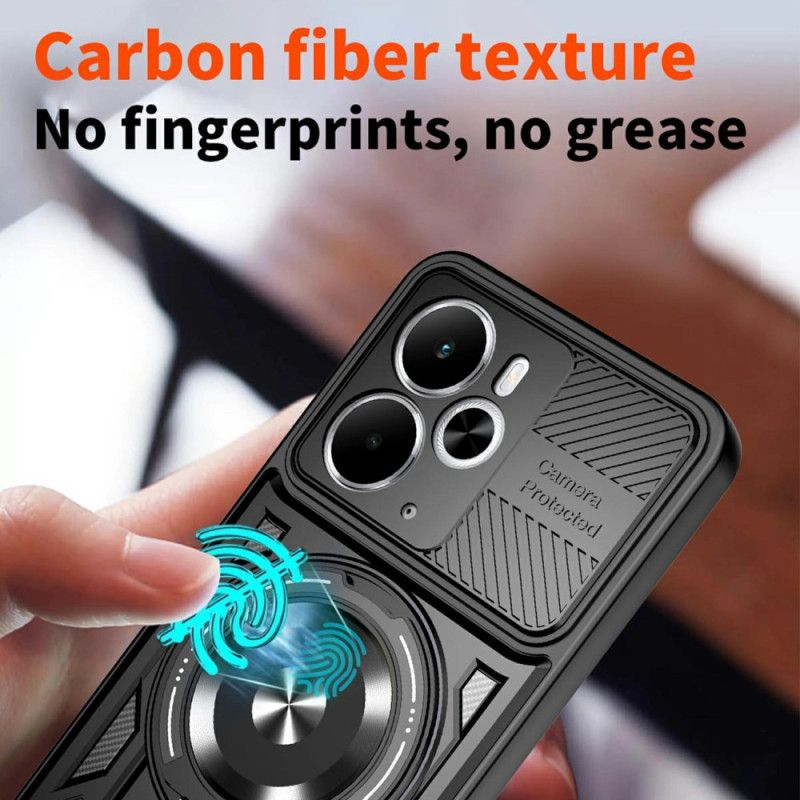 Deksel Realme 14 5g Magnetisk Med Roterende Stativ