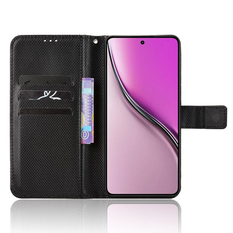 Folio Deksel Realme 14 5g Diamanttekstur