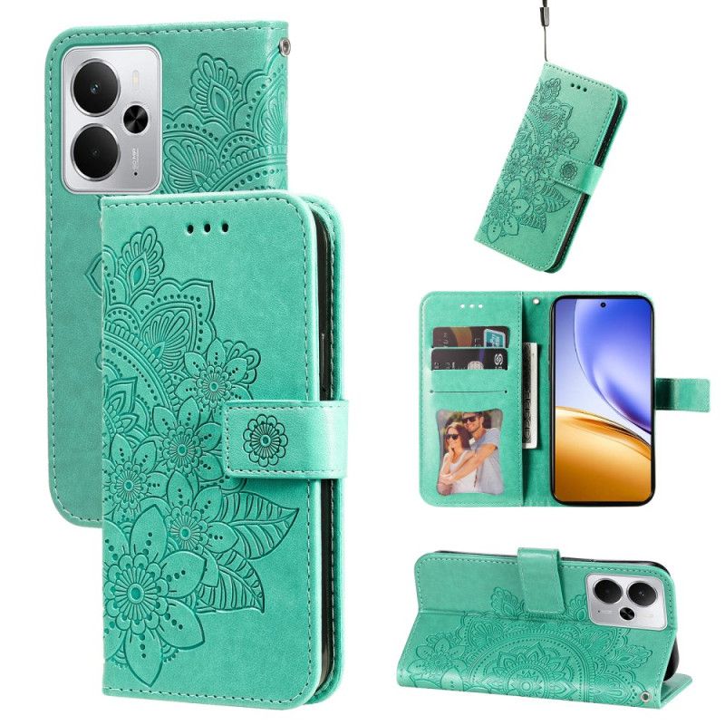 Folio Deksel Realme 14 5g Mandala-trykk Beskyttelse Deksel