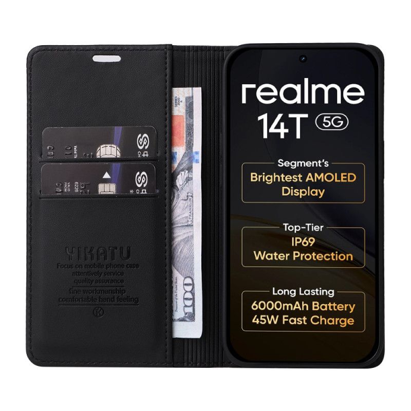 Folio Deksel Realme 14 5g Yikatu Beskyttelse Deksel