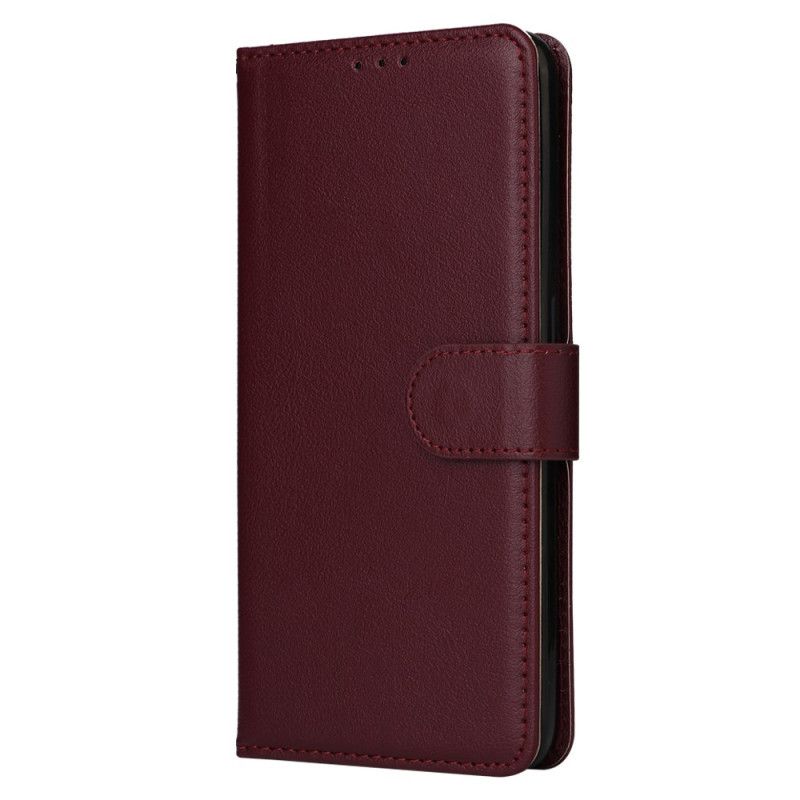 Folio Deksel Til Realme 14 5g Ensfarget Med Stropp