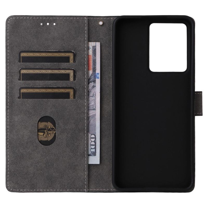 Folio Deksel Til Realme 14 5g Rfid-beskyttelse I Semsket Skinn-effekt