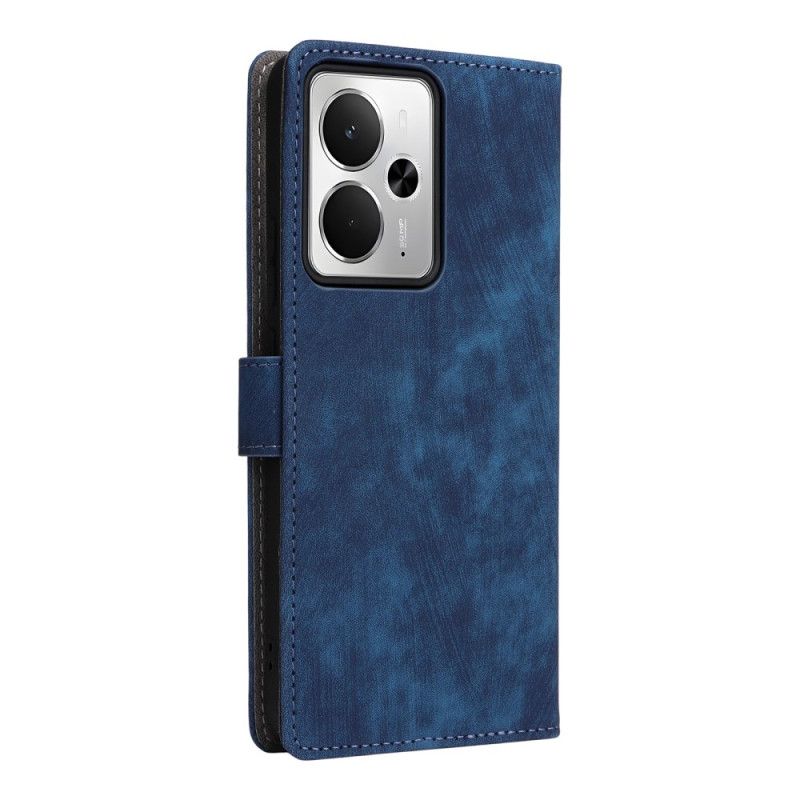 Folio Deksel Til Realme 14 5g Rfid-beskyttelse I Semsket Skinn-effekt