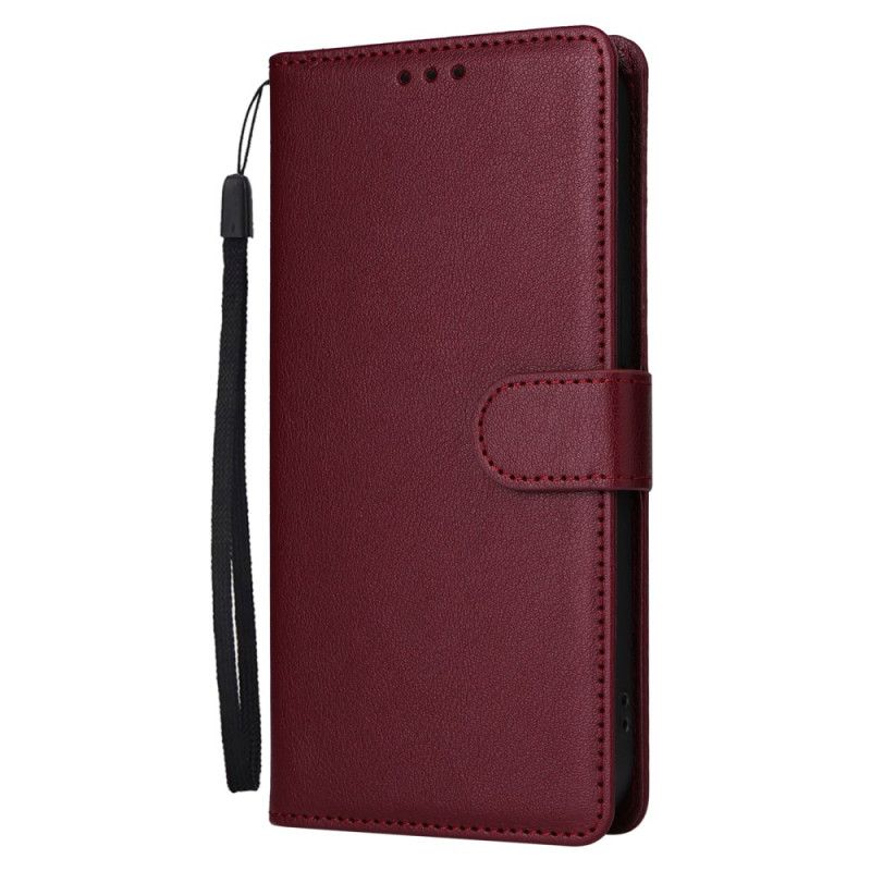 Folio Deksel Realme Note 60x Ensfarget Kunstskinn