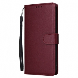 Folio Deksel Realme Note 60x Ensfarget Kunstskinn