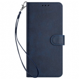 Folio Deksel Realme Note 60x Matt Effekt Med Stropp