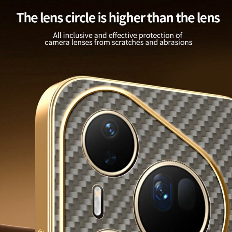 Deksel Huawei Pura 80 Ultra Karbonfibertekstur