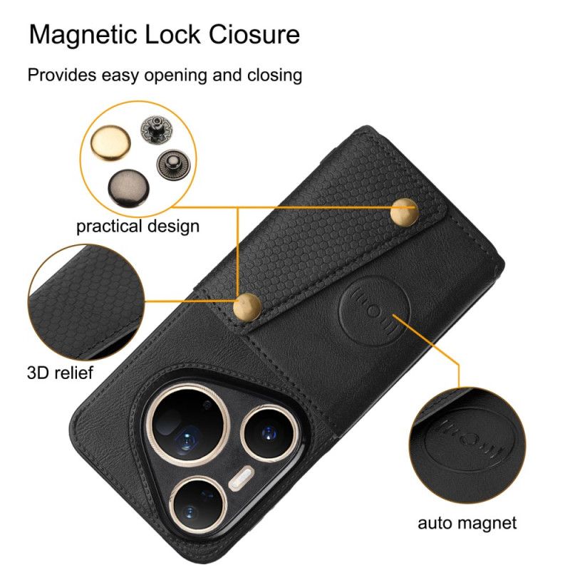 Deksel Huawei Pura 80 Ultra Kortholder I Skinneffekt