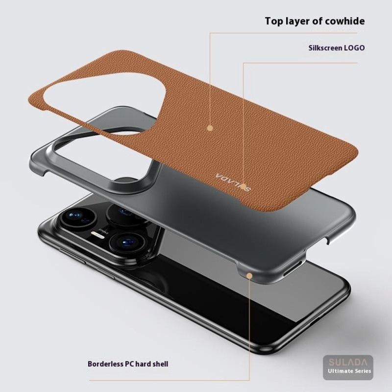 Deksel Huawei Pura 80 Ultra Mobildeksel Ekte Sulada Skinn