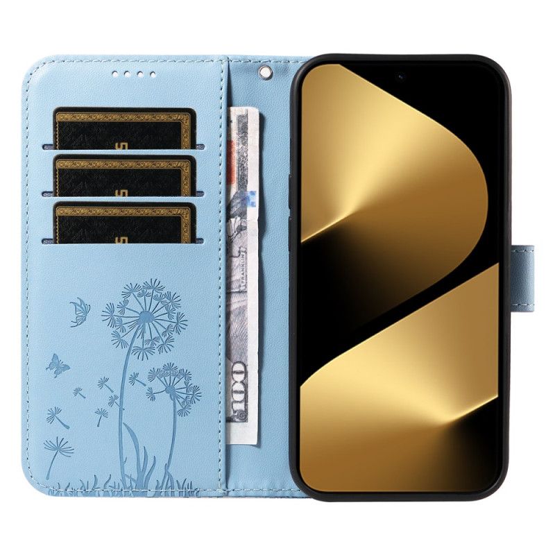 Lærdeksel Folio Deksel Huawei Pura 80 Ultra Mobildeksel Løvetannstropp