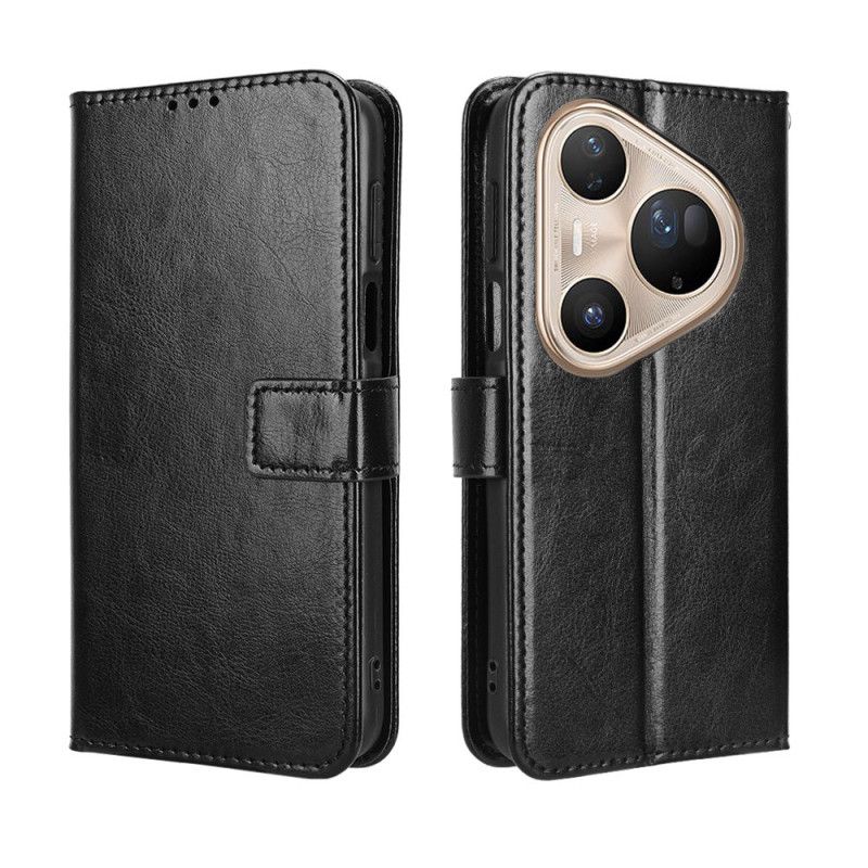 Lærdeksel Folio Deksel Huawei Pura 80 Ultra Mobildeksel Prangende Kunstskinn