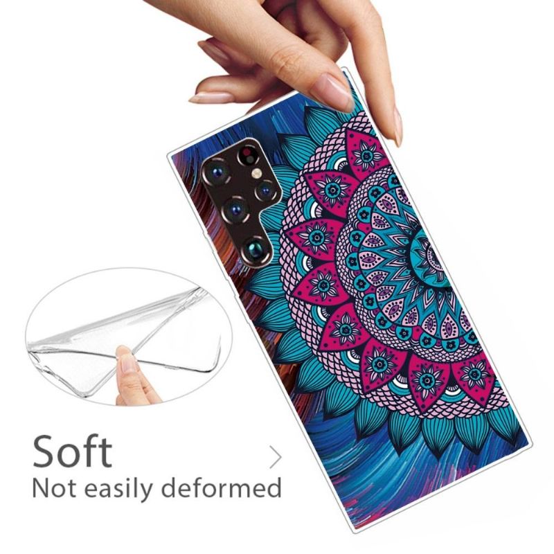 Deksel Til Samsung Galaxy S22 Ultra 5G Anti-fall Fargerik Mandala